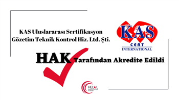 KAS Uluslararası Sertifikasyon Gözetim Teknik Kontrol Hiz. Ltd. Şti. HAK Tarafından Akredite Edilmiştir