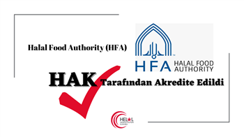 Halal Food Authority (HFA) Adlı Kuruluş HAK Tarafından Akredite Edilmiştir