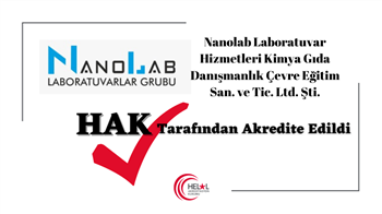 Nanolab Laboratuvar Hizmetleri Kimya Gıda Danışmanlık Çevre Eğitim San. ve Tic. Ltd. Şti. HAK tarafından OIC/SMIIC yaklaşımına göre akredite edilmiştir