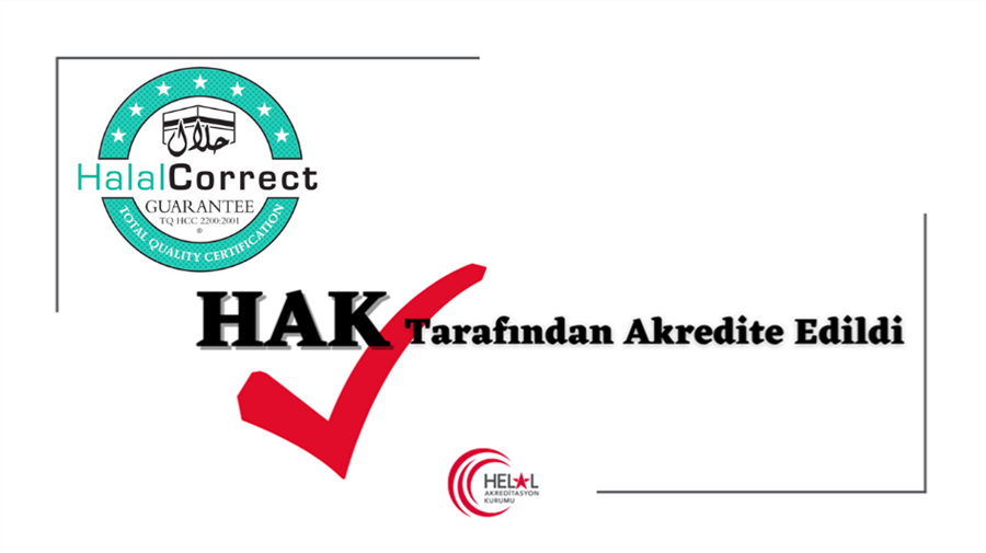 Total Quality Halal Correct Certification (TQ HCC) Adlı Kuruluş HAK Tarafından Akredite Edilmiştir