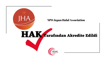 NPO Japan Halal Association HAK tarafından OIC/SMIIC yaklaşımına göre akredite edilmiştir