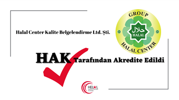 Halal Center Kalite Belgelendirme Ltd. Şti. HAK tarafından OIC/SMIIC yaklaşımına göre akredite edilmiştir